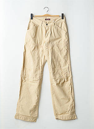 Pantalon droit stretch taille basse beige TEDDY SMITH homme