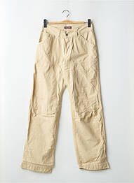 Pantalon droit stretch taille basse beige TEDDY SMITH homme