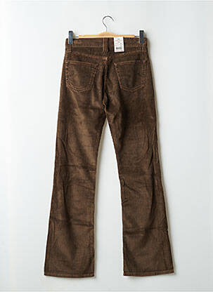 Pantalon droit poches taille basse marron TEDDY SMITH femme