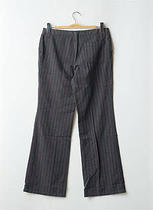 Pantalon droit tissage popeline taille basse gris TEDDY SMITH femme