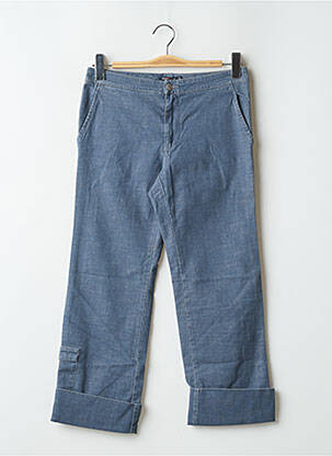 Pantalon 7/8 stretch taille basse bleu TEDDY SMITH femme