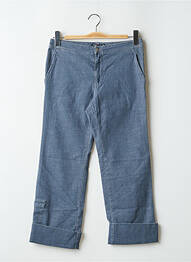Pantalon 7/8 stretch taille basse bleu TEDDY SMITH femme