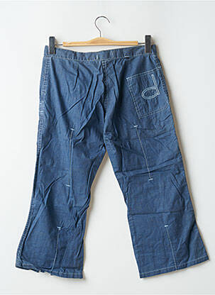 Pantalon 7/8 stretch taille basse bleu TEDDY SMITH femme