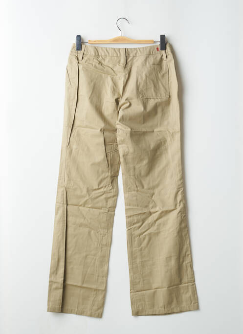 Pantalon chino taille basse taille basse vert TEDDY SMITH femme