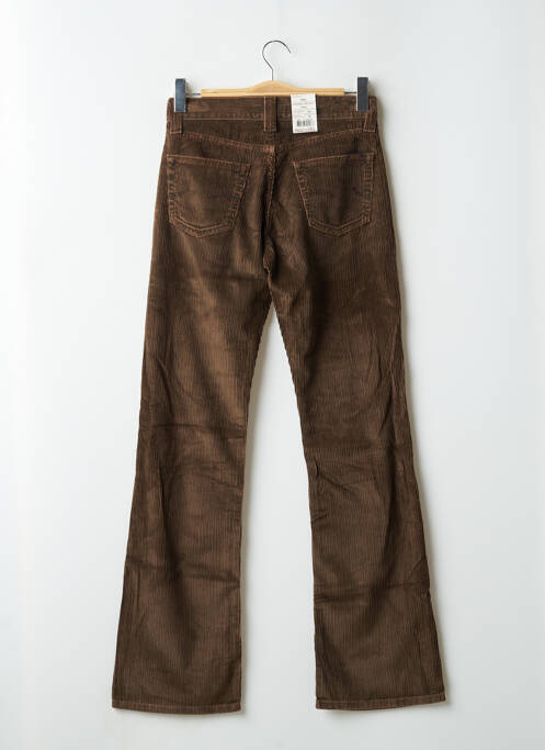 Pantalon droit poches taille basse marron TEDDY SMITH femme