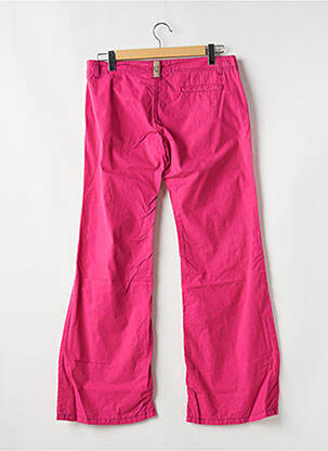 Pantalon droit tissage popeline taille normale rose FREEMAN T.PORTER femme