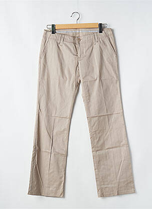 Pantalon chino tissage popeline taille normale gris FREEMAN T.PORTER femme