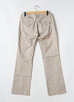 Pantalon chino tissage popeline taille normale beige FREEMAN T.PORTER femme