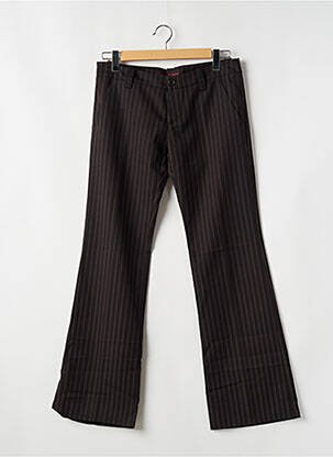 Pantalon chino tissage popeline taille normale marron FREEMAN T.PORTER femme