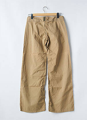 Pantalon droit tissage popeline taille normale beige FREEMAN T.PORTER femme