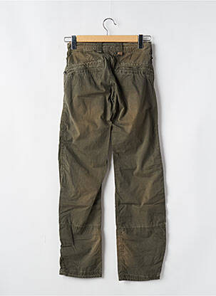 Pantalon droit tissage popeline taille normale vert FREEMAN T.PORTER femme