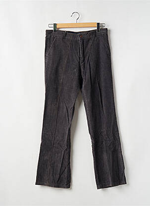 Pantalon droit fermeture zippée sous rabat boutonné taille normale gris FREEMAN T.PORTER femme