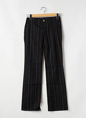 Pantalon chino tissage popeline taille normale noir FREEMAN T.PORTER femme