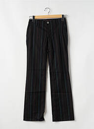 Pantalon chino tissage popeline taille normale noir FREEMAN T.PORTER femme