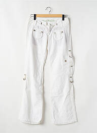 Pantalon cargo coupe droite taille basse blanc FREEMAN T.PORTER femme