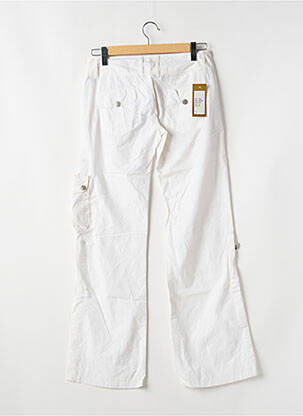 Pantalon cargo coupe droite taille basse blanc FREEMAN T.PORTER femme