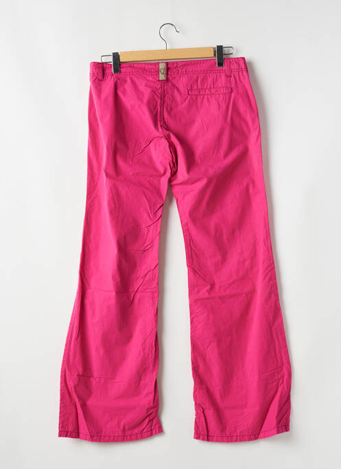 Pantalon droit tissage popeline taille normale rose FREEMAN T.PORTER femme