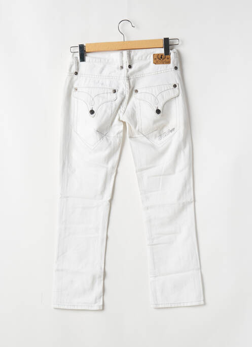 Jeans coupe slim blanc FREEMAN T.PORTER pour femme