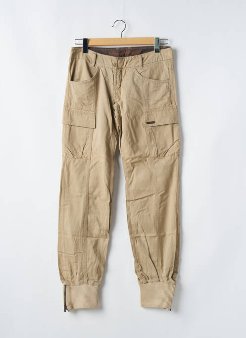 Pantalon cargo beige FREEMAN T.PORTER pour femme