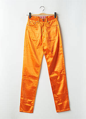 Pantalon slim stretch taille haute orange BONAVENTURE femme