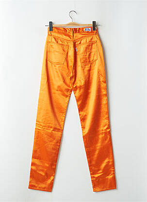 Pantalon slim taille haute taille haute orange BONAVENTURE femme