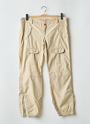 Pantalon cargo poches taille basse beige BE YOU K femme