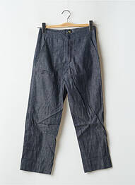 Pantalon 7/8 taille haute taille haute bleu BE YOU K femme