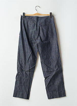 Pantalon 7/8 taille haute taille haute bleu BE YOU K femme