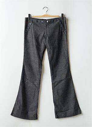 Pantalon flare taille basse taille basse bleu CIMARRON femme