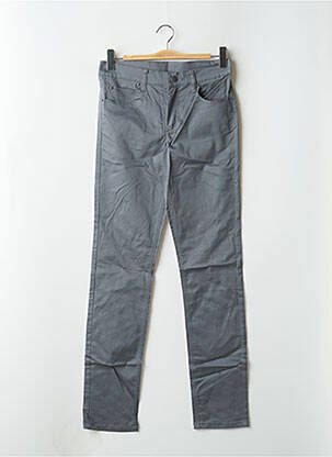 Pantalon slim tissage popeline taille normale gris CHEAP MONDAY femme