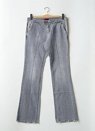 Jeans bootcut tissage brut taille basse gris CIMARRON femme