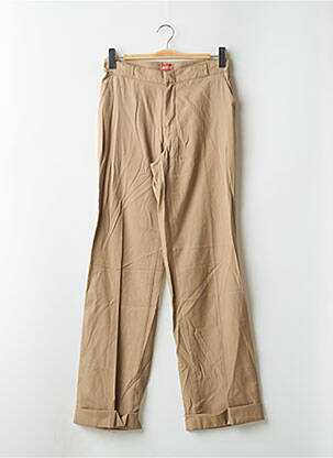 Pantalon droit stretch taille normale marron CIMARRON femme