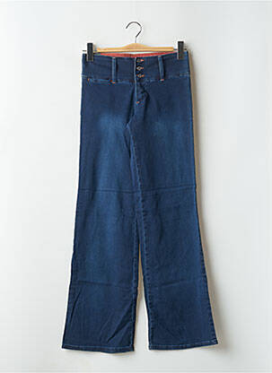 Jean coupe flare stretch taille basse bleu CIMARRON femme