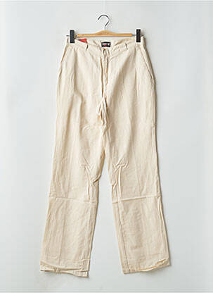 Pantalon chino tissage popeline taille basse beige CIMARRON homme