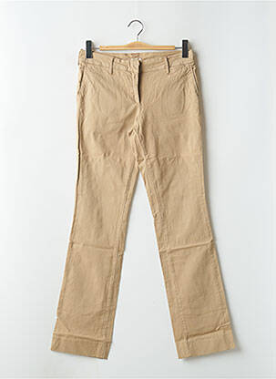 Pantalon droit stretch taille basse beige CIMARRON femme