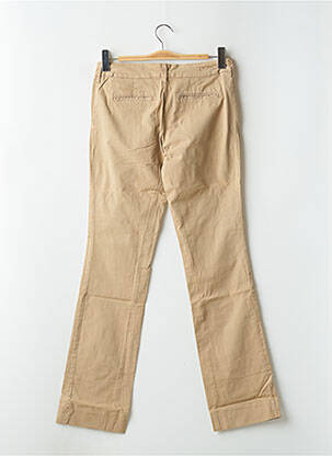 Pantalon droit stretch taille basse beige CIMARRON femme