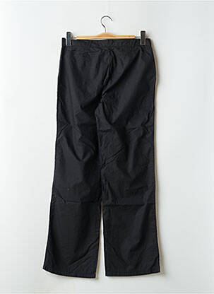 Pantalon droit tissage popeline taille basse noir DDP femme