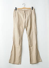 Pantalon flare taille normale taille normale beige SCHOOL RAG femme