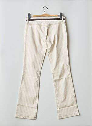 Pantalon flare taille basse taille basse beige SCHOOL RAG femme