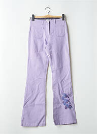 Jeans bootcut taille haute taille haute violet SCHOOL RAG femme