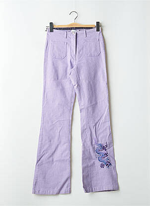 Jeans bootcut taille haute taille haute violet SCHOOL RAG femme