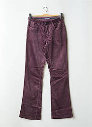 Pantalon flare stretch taille haute violet SCHOOL RAG femme