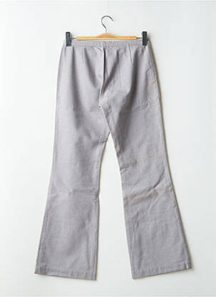 Pantalon flare taille à pinces taille haute gris SCHOOL RAG femme