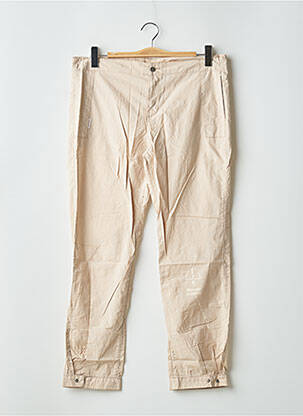 Pantalon 7/8 tissage popeline taille normale beige SCHOOL RAG femme