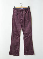 Pantalon flare violet SCHOOL RAG pour femme seconde vue