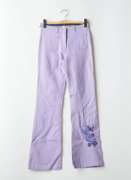 Jeans bootcut violet SCHOOL RAG pour femme