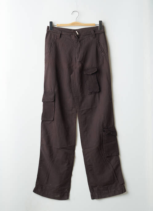 Pantalon cargo marron SCHOOL RAG pour femme