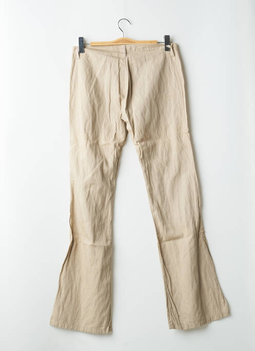 Pantalon flare beige SCHOOL RAG pour femme