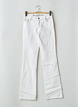 Jean coupe flare stretch taille normale beige DENIM STUDIO femme