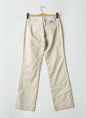 Pantalon droit stretch taille normale beige DICKIES femme